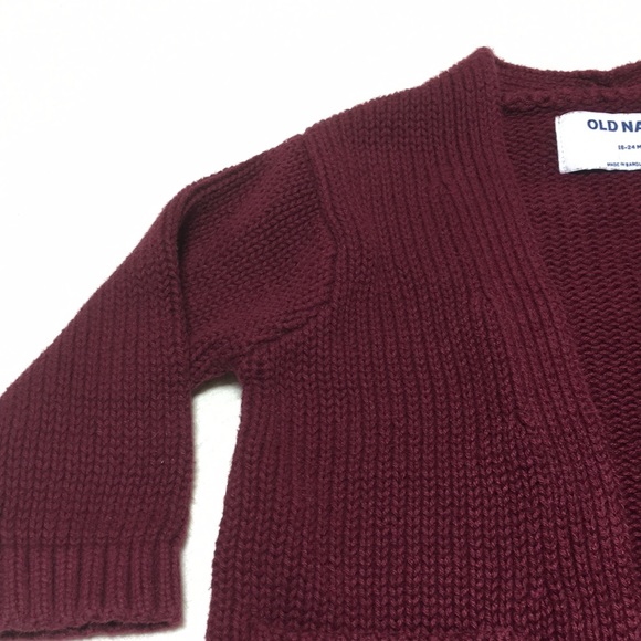 18-24m (5/$20) Plum Cotton Cardigan by Old Navy - Picture 4 of 15